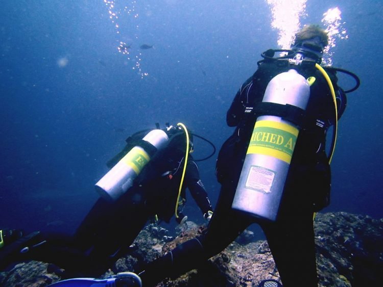 Diver enjoying a Nitrox dive in Komodo National Park