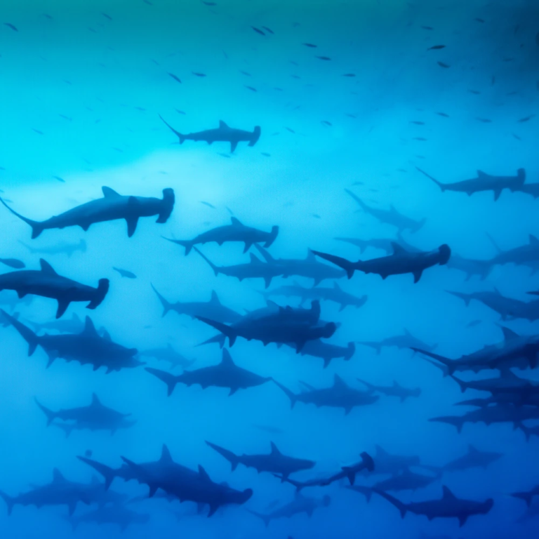 Hammerhead shark in Komodo